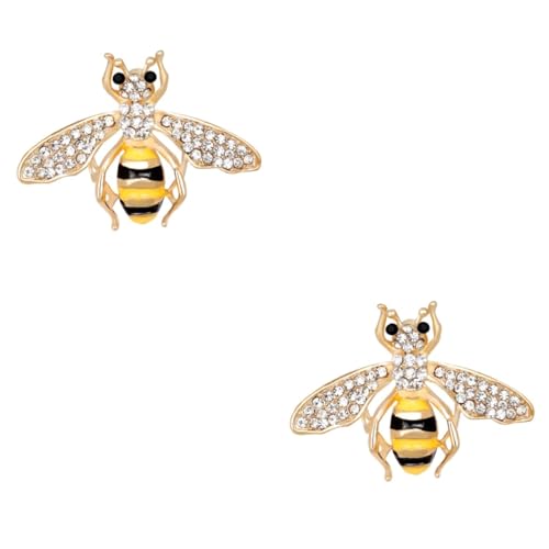 BESPORTBLE 2 Stck. Bienenförmige Brosche mit Eingelegtem Kreatives Kleidungsaccessoire für Pullover Anzug Hemd Hut Schal Frauen Anlässe Wie Reisen Jubiläen oder von BESPORTBLE