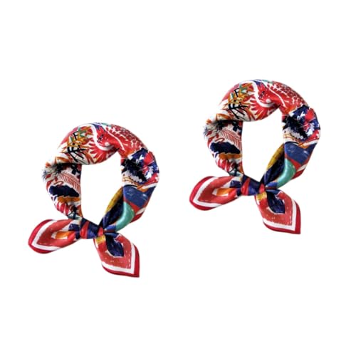 BESPORTBLE 2 Stck. Damen Seidenschal Elegantes Quadratisches für Frauen Vielseitig Einsetzbar Halstuch Kopftuch oder Strandtuch Verschiedenen Farben Erhältlich von BESPORTBLE