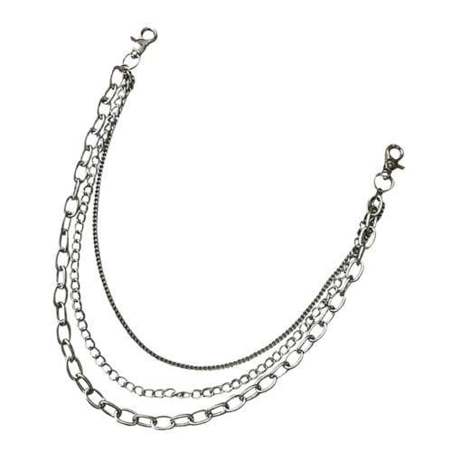 BESPORTBLE 2 Stck. Multi Layered Alloy Hosenkette für Herren Damen Trendige Punk Modeaccessoires für Jeans Lederhosen Röcke Elegant Langlebig für Disco von BESPORTBLE