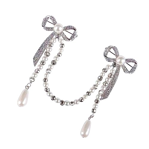 BESPORTBLE 2 Stck. Perlen Brosche Damen Kette mit Tassel Design Kreative Anstecknadel für Hochzeitskleider Taschen Kleidung Hüte Schals Perfektes für Festliche Anlässe von BESPORTBLE