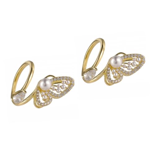 BESPORTBLE 2 Stck. Perlenring für Damen Eleganter Finger Ring mit Offenem Design Modisches für Besondere Anlässe Alltägliche Outfits Komfortabel Vielseitig Einsetzbar von BESPORTBLE