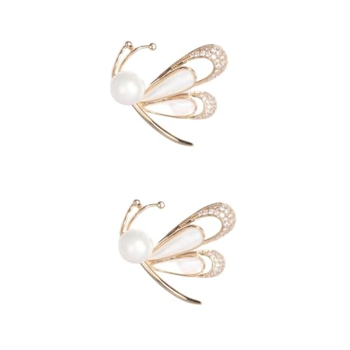 BESPORTBLE 2 Stck. Rhinestone Brosche Schmetterlingsdesign Anstecknadel für Hochzeiten Schals für Besondere Anlässe Licht Langlebig Stilvolles Accessoire von BESPORTBLE