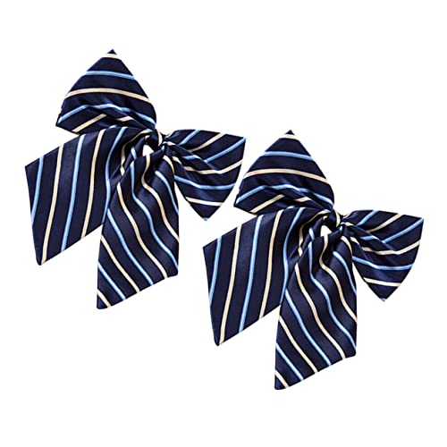 BESPORTBLE 2 Stück Anzug Fliege Haargummis Mit Schleife Aquamarinfarbene Krawatten Für Herren Schwarze Krawatten Für Herren Anstecknadel Schwarze Fliegen Für Herren Selbstbindende von BESPORTBLE