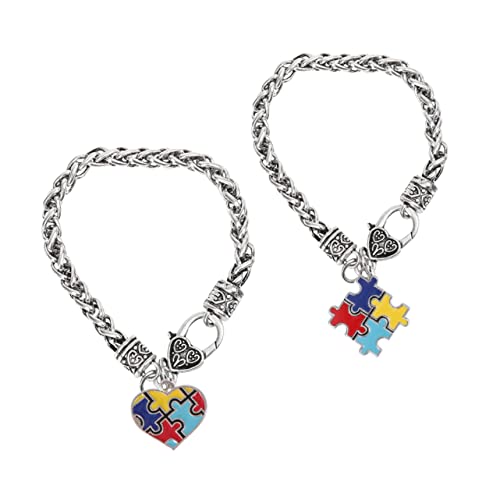 BESPORTBLE 2 Stück Armbandketten mit Geometrischem Puzzle Design für Symbolisieren Bewusstsein Vielfalt Perfektes für Unterstützer Besondere Anlässe BESPORTBLE 2 Stück Armbandketten mit Geometrischem Puzzle Design für Symbolisieren Bewusstsein Vielfalt Perfektes für Unterstützer Besondere Anlässe von BESPORTBLE