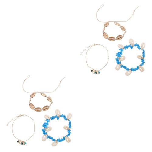 BESPORTBLE 2 Stück Boho Fußkettchen für Frauen Verstellbare Stilvolle Fußschmuck Kette Langlebigem Material Strandurlaube Besondere Anlässe Einzigartiges für Freundinnen Familie von BESPORTBLE