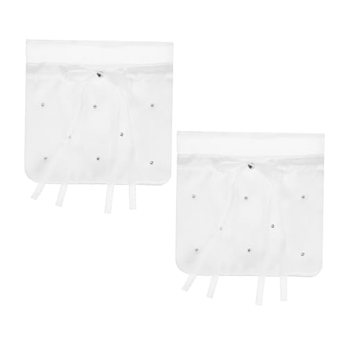 BESPORTBLE 2 Stück Brauttaschen aus Hochwertigem Stoff Elegante Kordelzug Geldbeutel für Braut und Brautjungfern Stilvolle Hochzeit Handtaschen für Besondere Anlässe und Gäste von BESPORTBLE