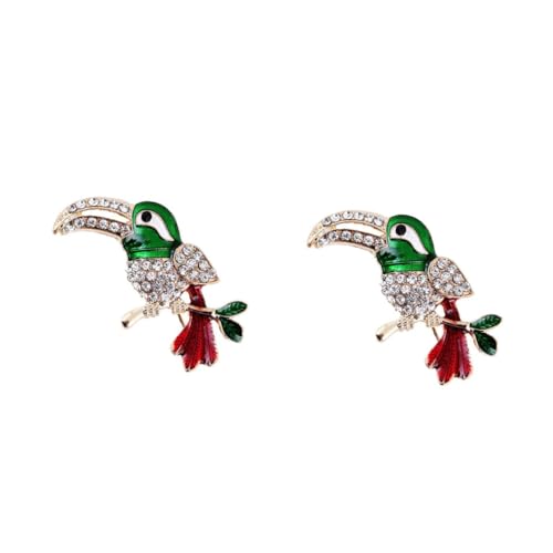 BESPORTBLE 2 Stück Brosche Form Eines Langen Schnabelvogel für Frauen Anstecknadel für Kleider Jacken Schals Festlichkeiten Vielseitig Einsetzbar Modisches von BESPORTBLE