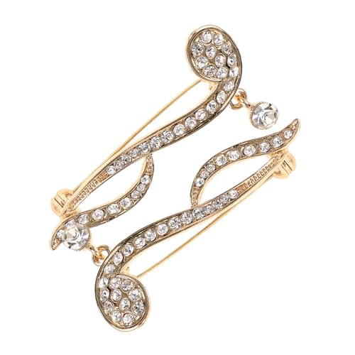 BESPORTBLE 2stücke Stilvolle Musiknoten Brosche Mit Strass Zinklegierung Broschen Für Damen Herren Kleidung Hut Dekoration Konzert Party Alltag BESPORTBLE 2stücke Stilvolle Musiknoten Brosche Mit Strass Zinklegierung Broschen Für Damen Herren Kleidung Hut Dekoration Konzert Party Alltag von BESPORTBLE