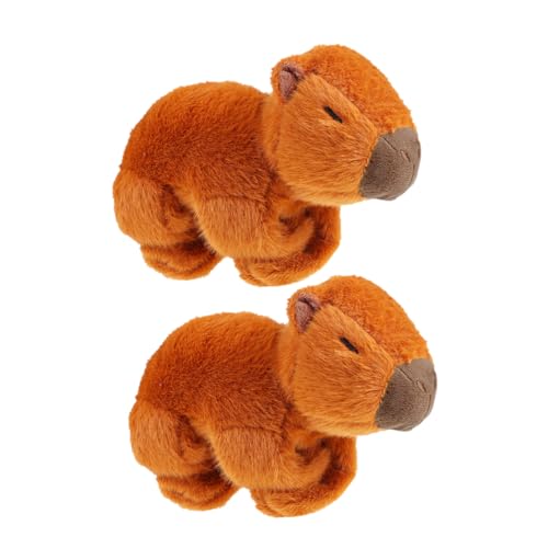 BESPORTBLE 2 Stück Capybara Plüschspielzeug mit Slap Armband Süßes Tier Armband für Bequem Kissen für Zuhause und Unterwegs von BESPORTBLE