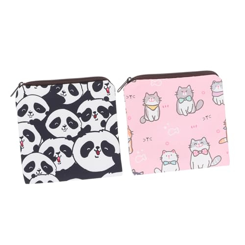 BESPORTBLE 2 Stück Cartoon Kosmetiktaschen Polyester Große Kapazität für Damenbinden und Make Up für Reisen und Alltag von BESPORTBLE