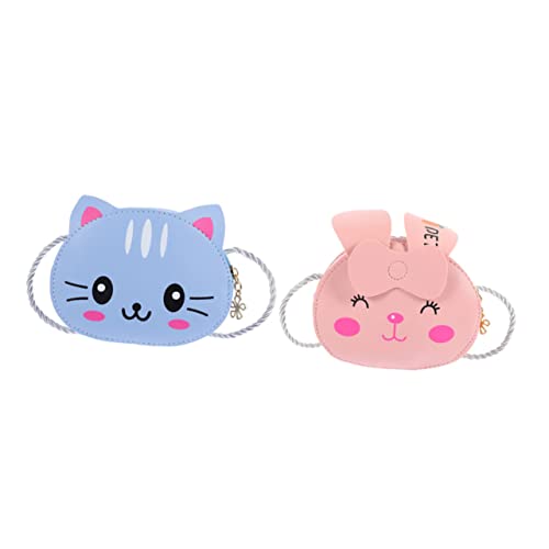 BESPORTBLE 2stücke Pack Junge Mädchen Umhängetasche Leichte Schultertasche Mit Reißverschluss Große Kapazität Für Aktivitäten Einkaufen Spaziergänge von BESPORTBLE