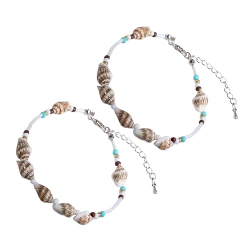 BESPORTBLE 2 Stück Chic Fußkettchen Knöchel Kette für Damen Fußhängende Accessoires Perfektes für Strand von BESPORTBLE