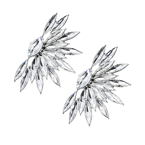 BESPORTBLE 2 Stück Damen Schuhclips mit Kristallverzierung Schuhschnallen für Hochzeit Festliche Anlässe Schuhaccessoires für Frauen für High Heels Ballerinas von BESPORTBLE