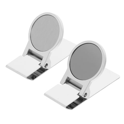 BESPORTBLE 2 Stück Edelstahl Geldclip Schlanker Runder Geldhalter für Bargeld und Kreditkarten Minimalistischer Geldklammer Robust und Vielseitig für Scheine und Belege für Fronttasche von BESPORTBLE