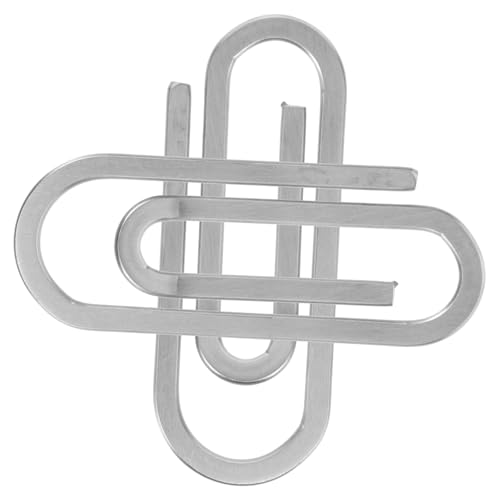 BESPORTBLE 2 Stück Edelstahl Geldklammer für Männer und Frauen Doppelseitige Schlanke Geldscheinklammer mit Metall-Finish Langlebiger Geldclip Halter Kompakt und Bequem für Fronttasche von BESPORTBLE