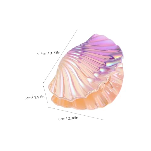BESPORTBLE 2stücke Muschel-haarspange Mit Farbverlauf Harz-haarklammer Für Frauen Und Mädchen Modisches Haar-accessoire Für Urlaub Und Frisuren von BESPORTBLE
