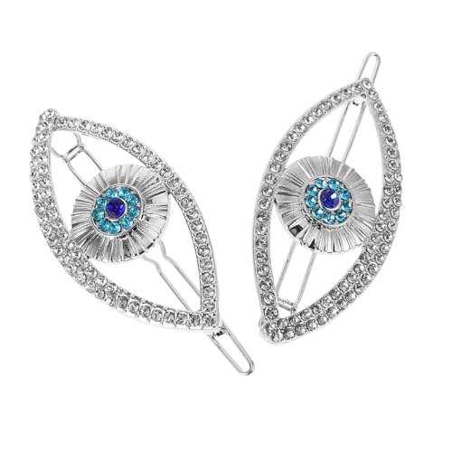 BESPORTBLE 2stücke Strass-haarspangen Mit Bösem Blick Für Damen Und Mädchen Für Festlichkeiten Und Hochzeiten Haaraccessoires Mit Strasssteinen von BESPORTBLE