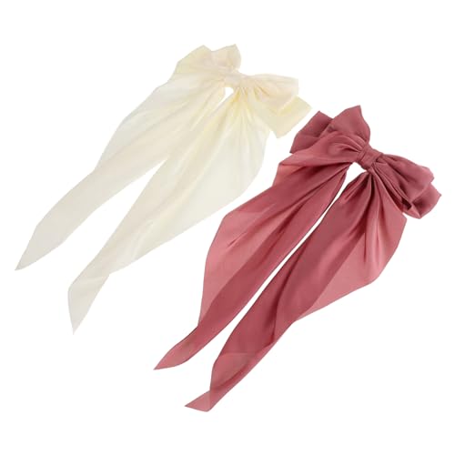 BESPORTBLE 2stücke Große Schleife Haarspangen Für Frauen Stilvoller Haarschmuck Aus Stoff Mit Bowknot Dekorative Haarspangen Für Schnelle Frisuren von BESPORTBLE