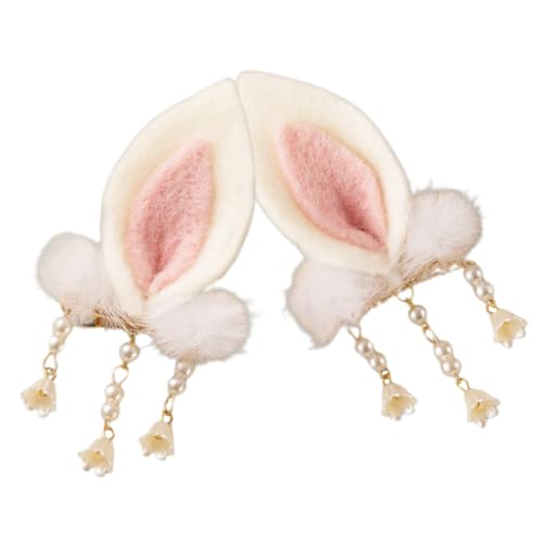 BESPORTBLE 2 Stück Haarnadel Mit Hasenohren In Rechnung Gestellt Haarzubehör Für Mädchen Clips Dünn Hasenhaarspangen Kaninchen Haarspange Stifte Haarklammern Plüsch von BESPORTBLE
