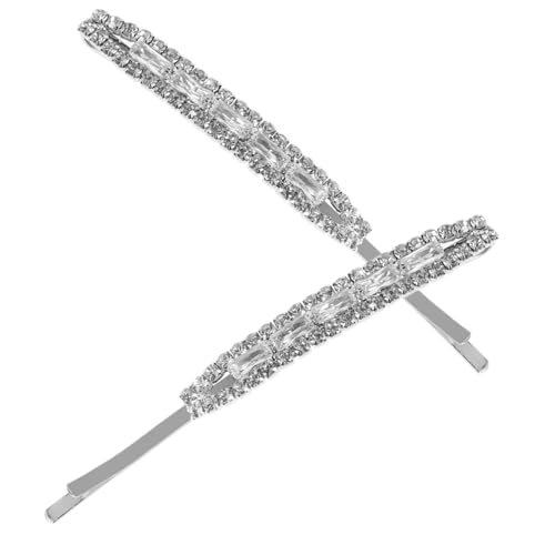 BESPORTBLE 2stücke Strass-haarspangen Schleifen-haarspangen Für Damen Haarnadel Mit Strasssteinen Haarschmuck Für Mädchenfrisuren Modisches Haar-accessoire von BESPORTBLE