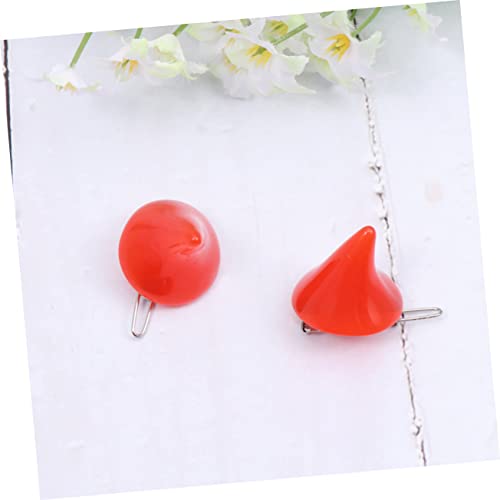 BESPORTBLE 2 Stück Halloween Haarspangen Rote Teufelshorn Haarklammern Leicht Strapazierfähig Party Haarschmuck für Frauen Festival Karneval von BESPORTBLE