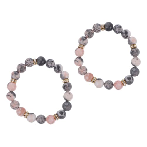 BESPORTBLE 2 Stück Handgefertigte Bohemia Armbänder Natürlichen Kristallsteinen zur Stresslinderung für Modebewusste Frauen Perfektes für Familie Freunde von BESPORTBLE