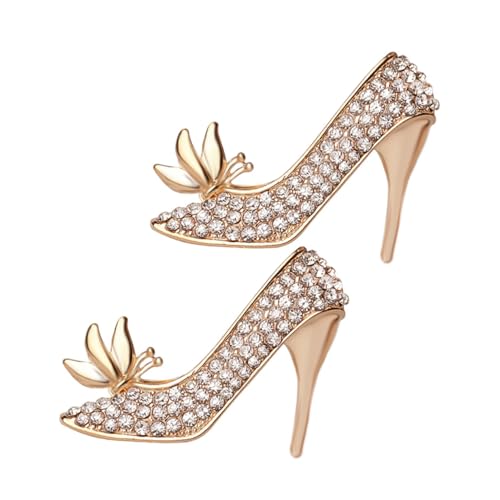 BESPORTBLE 2stücke High Heel Kristall Broschen Mit Funkelnden Strasssteinen Modische Broschen Für Frauen Dekorative Anstecknadeln Für Kleidung Und Taschen Für Besondere Anlässe BESPORTBLE 2stücke High Heel Kristall Broschen Mit Funkelnden Strasssteinen Modische Broschen Für Frauen Dekorative Anstecknadeln Für Kleidung Und Taschen Für Besondere Anlässe von BESPORTBLE