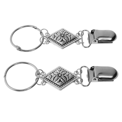 BESPORTBLE 2 Stück Hutclip Reisehuthalter reisen Kappen Hüte handtasche reiserucksack Hut-Geldbörsen-Befestiger Handschuhe Clips für Kleidungsstücke Rucksack-Hut-Clip Legierung Silver von BESPORTBLE
