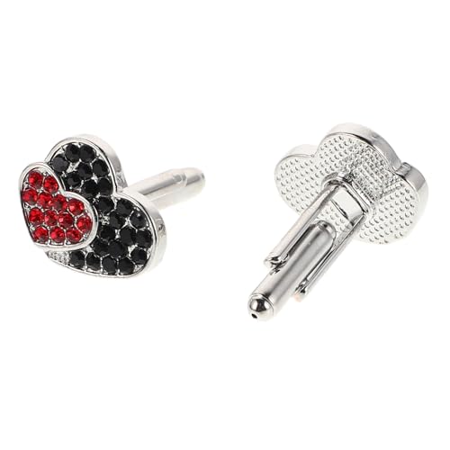 BESPORTBLE 2 Stück Ich Liebe Diamant-manschettenknöpfe Kleidung Schmuck Manschettenknöpfe Mit Hemdnieten Smokingknöpfe Für Damen Dekorative Manschettenknöpfe Anzugknöpfe Zinklegierung BESPORTBLE 2 Stück Ich Liebe Diamant-manschettenknöpfe Kleidung Schmuck Manschettenknöpfe Mit Hemdnieten Smokingknöpfe Für Damen Dekorative Manschettenknöpfe Anzugknöpfe Zinklegierung von BESPORTBLE