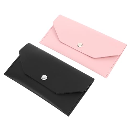 BESPORTBLE 2 Stück Kleine Damen Geldbörse aus Strapazierfähigem PU Material mit Sicherem Druckknopf Verschluss Vielseitig für Kleingeld Karten und Alltag Kompakt für Reisen und Shopping von BESPORTBLE