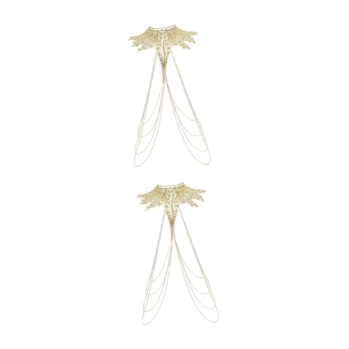 BESPORTBLE 2 Stück Körperkette Damen Spitzenkörperkette Mehrlagige Boho Schmuck für Partys Festivals Hochwertige Langlebige Kette für Besondere Anlässe Dekoration BESPORTBLE 2 Stück Körperkette Damen Spitzenkörperkette Mehrlagige Boho Schmuck für Partys Festivals Hochwertige Langlebige Kette für Besondere Anlässe Dekoration von BESPORTBLE