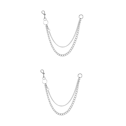 BESPORTBLE 2 Stück Körperkette Taillenkette Gürtel für Frauen Damen Kettengürtel Hosenkette Punk Hosenkette für Hip Hop Kette für Jeans Jeanskette zum Tanzen Kette für Hosen Silber BESPORTBLE 2 Stück Körperkette Taillenkette Gürtel für Frauen Damen Kettengürtel Hosenkette Punk Hosenkette für Hip Hop Kette für Jeans Jeanskette zum Tanzen Kette für Hosen Silber von BESPORTBLE