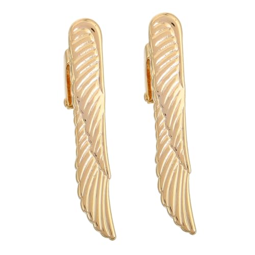 BESPORTBLE 2 Stück Krawattenklammern für Herren mit Modernem Flügeldesign Stilvolle und Langlebige Ansteckclips Einfach Anzubringen für Business Hochzeiten und Alltag Glänzende Oberfläche von BESPORTBLE