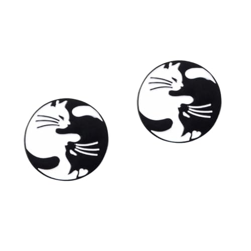 BESPORTBLE 2 Stück Kreative Katzenbrosche Legierung Lustiger Anstecker für Jeans Taschen Kleidung Leichtes Langlebiges Design mit Elegantem Niedliche Tierbrosche von BESPORTBLE