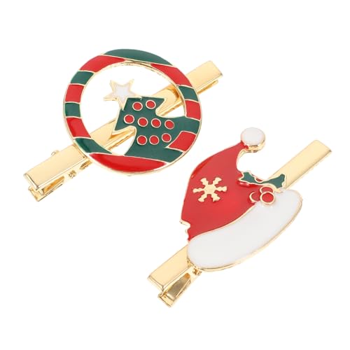 BESPORTBLE 2 Stück Kreative Weihnachts Haarspangen Niedliche Haarschmuck für Partys Xmas Haarklammern Langlebigem für Festliche Anlässe von BESPORTBLE