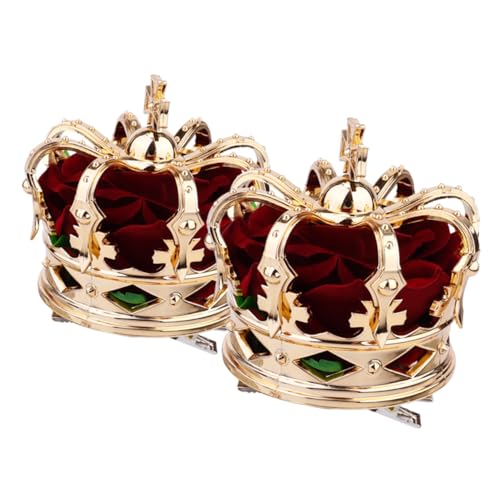 BESPORTBLE 2stücke Königliche Mittelalterliche Krone Haarschmuck Halloween-kopfschmuck Für Party Haaraccessoires Für Mädchen Haarkrone Als Haaraccessoire Für Kostümpartys von BESPORTBLE