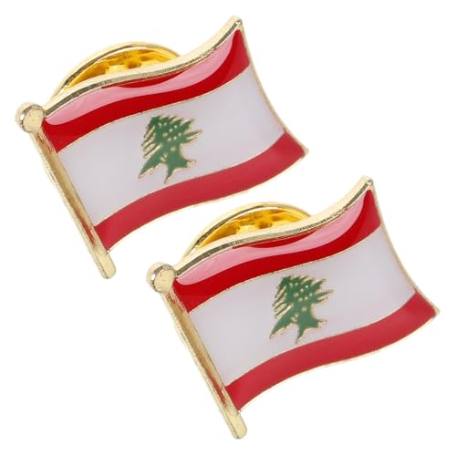 BESPORTBLE 2 Stück Libanon Flaggen Anstecknadel Metall Emaille Pin Langlebig Modisch für Kleidung Taschen Hüte Patriotisches Accessoire Robuste Verarbeitung BESPORTBLE 2 Stück Libanon Flaggen Anstecknadel Metall Emaille Pin Langlebig Modisch für Kleidung Taschen Hüte Patriotisches Accessoire Robuste Verarbeitung von BESPORTBLE