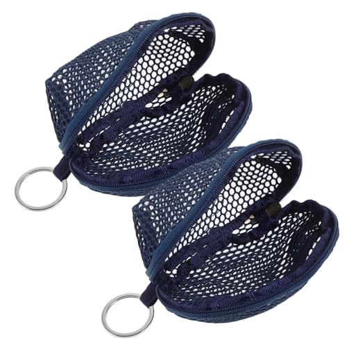 BESPORTBLE 2stücke Netz-kulturbeutel Mit Reißverschluss Tragbarer Organizer Für Persönliche Dinge Reise-Make-up-Tasche Aus Netzstoff Aufbewahrungstasche Für Münzen Und Kleine Utensilien von BESPORTBLE
