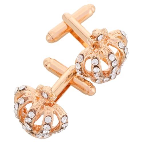 BESPORTBLE 2 Stück Manschettenknöpfe mit Krone Manschettenlinks Manschette verknüpft Zubehör Rhinestone Manschettenknöpfe Goldene Manschettenknöpfe einzigartiger Manschettenknopf Diamant BESPORTBLE 2 Stück Manschettenknöpfe mit Krone Manschettenlinks Manschette verknüpft Zubehör Rhinestone Manschettenknöpfe Goldene Manschettenknöpfe einzigartiger Manschettenknopf Diamant von BESPORTBLE