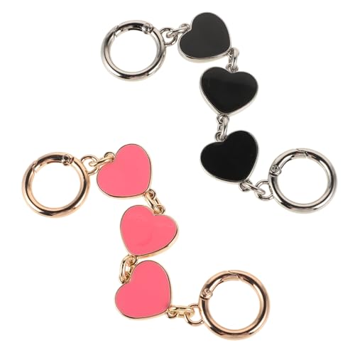 BESPORTBLE 2 Stück Metallkette Stichworte Extender Gold Herz-Accessoires-Taschengurt Zubehör für mit Blau kurze Taschenketten Handtasche Kette Taschenriemen ersetzen kurze kette selber machen von BESPORTBLE
