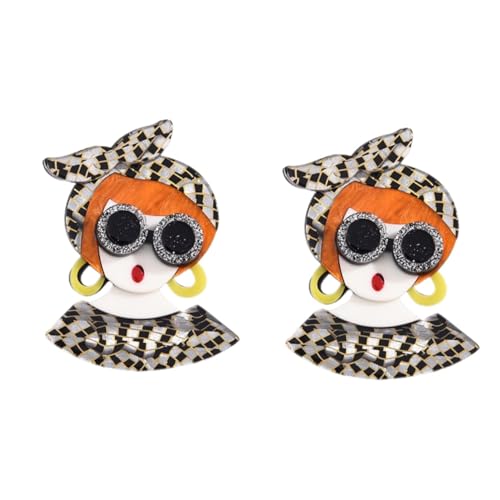 BESPORTBLE 2 Stück Moderne Mädchensilhouette Brosche Anstecknadel für Jacken T Shirts Vielseitige Brustbrosche für Besondere Anlässe Wie Valentinstag Hochzeit Party Langlebiges Design von BESPORTBLE