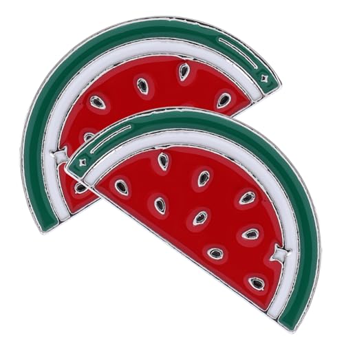 BESPORTBLE 2 Stück Modische Wassermelonen Brosche aus Legiertem Leichte Anstecknadeln mit Lustigem Frucht Design Strapazierfähiger Reversclip für Damen Passt zu Pullovern Kleidern und Schals BESPORTBLE 2 Stück Modische Wassermelonen Brosche aus Legiertem Leichte Anstecknadeln mit Lustigem Frucht Design Strapazierfähiger Reversclip für Damen Passt zu Pullovern Kleidern und Schals von BESPORTBLE