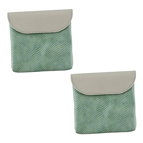 BESPORTBLE 2stücke Aufbewahrungsbeutel Aus Hochwertigem Pu-Material Mit Magnetschnalle Mattiertes Design Zum Aufbewahren Von Ausweisen Bankkarten Bargeld Schlüsseln Und Kosmetika von BESPORTBLE