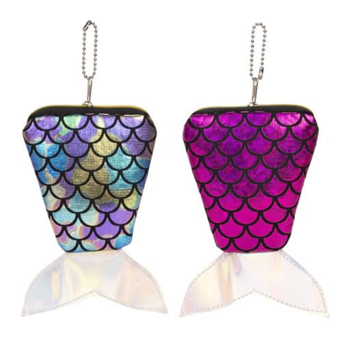 BESPORTBLE 2 Stück Multifunktions-aufbewahrungstaschen Tragbare Aufbewahrungstaschen Tamponbeutel Glitzer Geldbörsen Taschen Wechseltaschen Schlüsseltaschen Baumwolle Zufällige Farbe von BESPORTBLE