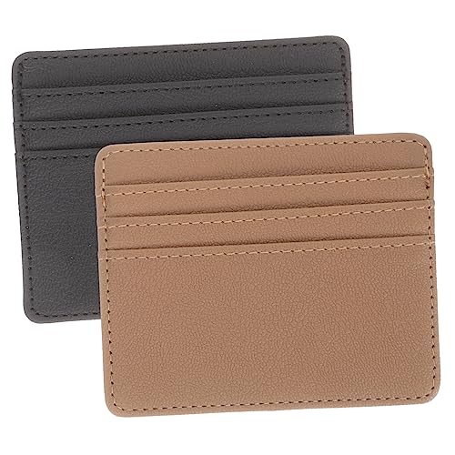 BESPORTBLE 2 Stück PU Kreditkartenhüllen Schutzetui mit Demagnetisierung für Ausweise Leicht Widerstandsfähig Wiederverwendbar Tragbar Geeignet für Herren und Damen von BESPORTBLE