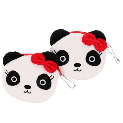 BESPORTBLE 2 Stück Plüsch Geldbörse Mädchen tragen Mini Kind lustig Karikatur Reißverschluss Brieftasche Geldbörse mit Reißverschluss Kupplung mit Reißverschluss Frauen geldbörse Metall Bunt von BESPORTBLE