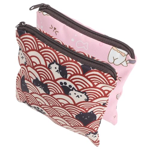BESPORTBLE 2 Stück Praktische Sanitary Napkin Organizer Tasche aus Polyester Wasserabweisend mit Reißverschluss Multifunktionale Perioden Aufbewahrungstasche für Damen für Büro und Outdoor von BESPORTBLE