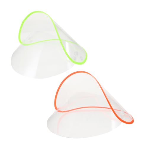 BESPORTBLE 2 Stück Regenponcho-Hutkrempe hut regenschutz duschdicht rain hat regencaps regenhut Ponchos UV Abdeckung Rand transparente Hutkrempe Klare Kapuzenkrempe für Regenmantel Plastik von BESPORTBLE
