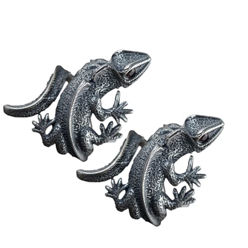 BESPORTBLE 2 Stück Retro Echsenringe für Herren Vintage Verstellbar Unisex Schmuck mit Einzigartigem Design Auffälliger Stil für Teenager Jungen und Halloween Kostüme von BESPORTBLE