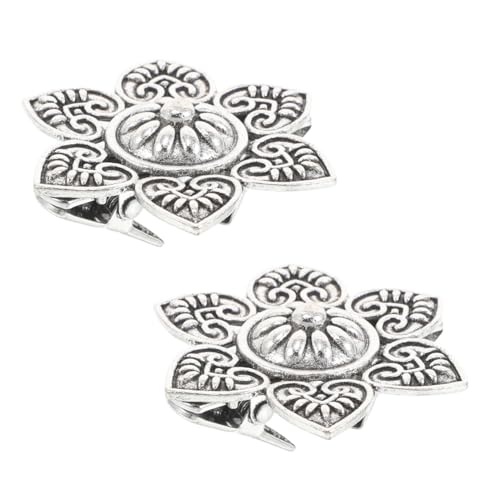 BESPORTBLE 2 Stück Retro Pullover Clips Vintage Blumen Cinch Strickjacken Clip Hemdkragen Brosche Für Damen Und Mädchen Kleidung Kleider Schals von BESPORTBLE